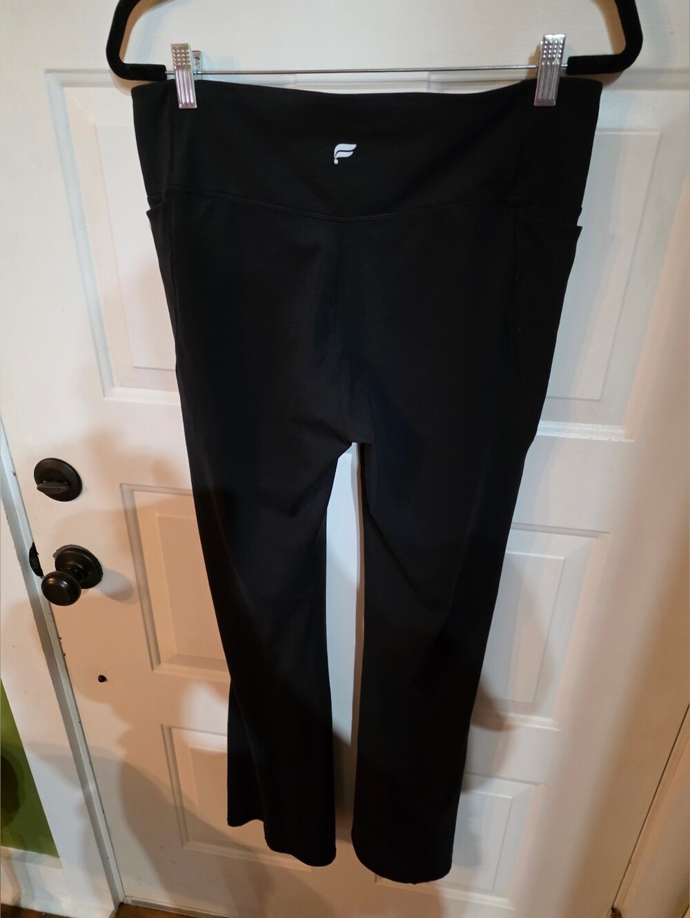 Fabletics Oasis PureLuxe High-Waisted Crossover Flare Black XL - Picture 5 of 7